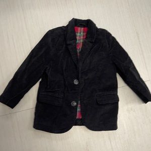 Black little boys Christmas suit coat velvet